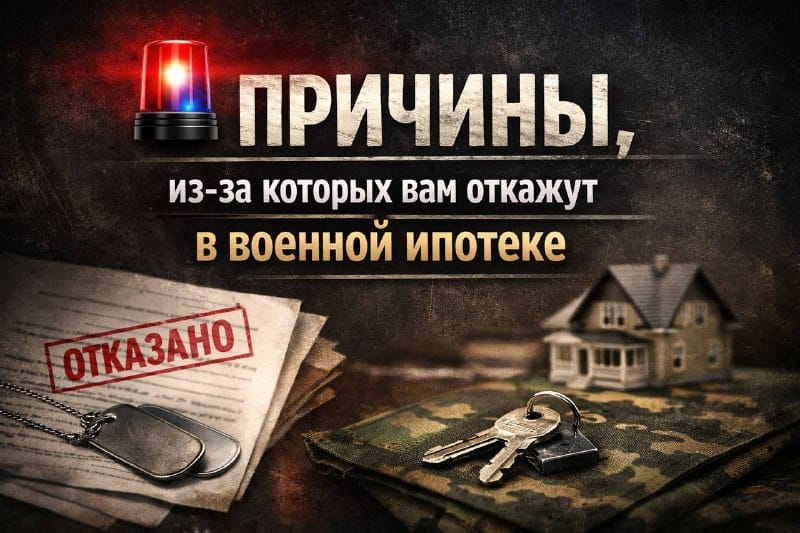 Почему отказывают в военной ипотеке — причины отказа